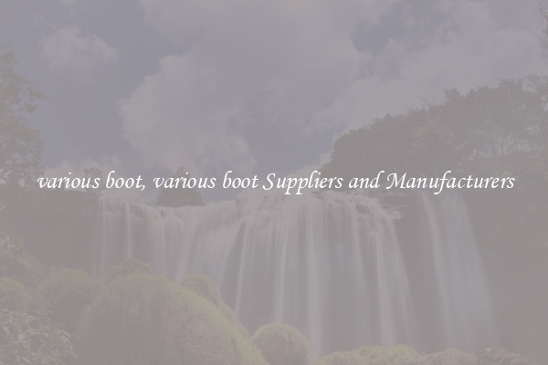 various boot, various boot Suppliers and Manufacturers