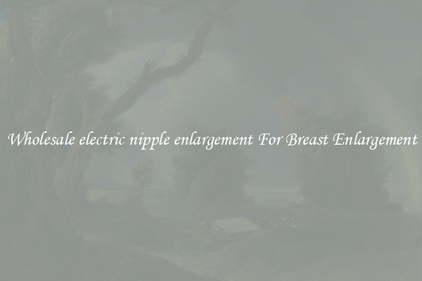Wholesale electric nipple enlargement For Breast Enlargement