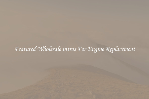 Featured Wholesale intros For Engine Replacement