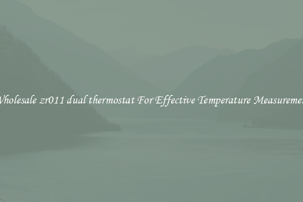 Wholesale zr011 dual thermostat For Effective Temperature Measurement